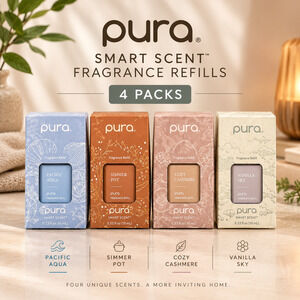 Pura Smart Scent Fragrance Refills 4 Pack Pacific Aqua Simmer Pot Vanilla Sky